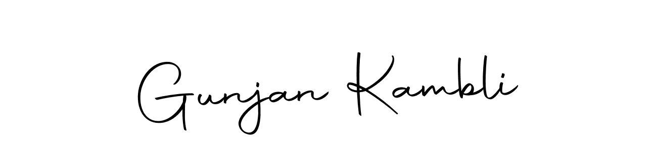 Make a beautiful signature design for name Gunjan Kambli. With this signature (Autography-DOLnW) style, you can create a handwritten signature for free. Gunjan Kambli signature style 10 images and pictures png