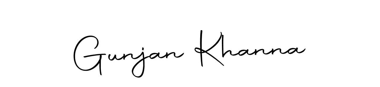 How to make Gunjan Khanna name signature. Use Autography-DOLnW style for creating short signs online. This is the latest handwritten sign. Gunjan Khanna signature style 10 images and pictures png