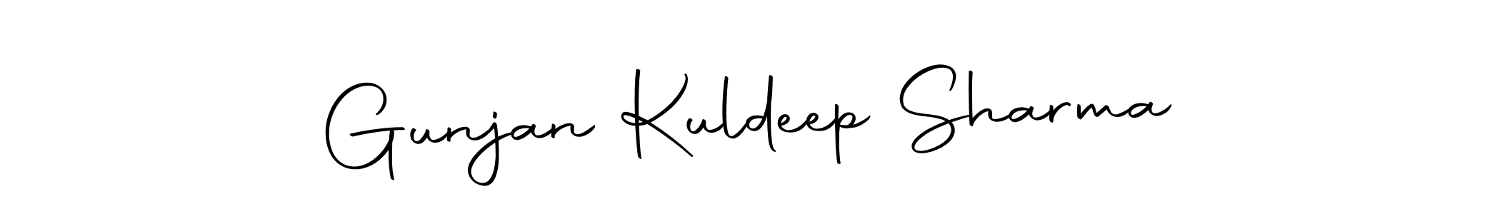 How to make Gunjan Kuldeep Sharma name signature. Use Autography-DOLnW style for creating short signs online. This is the latest handwritten sign. Gunjan Kuldeep Sharma signature style 10 images and pictures png