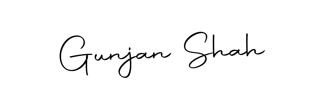 Create a beautiful signature design for name Gunjan Shah. With this signature (Autography-DOLnW) fonts, you can make a handwritten signature for free. Gunjan Shah signature style 10 images and pictures png