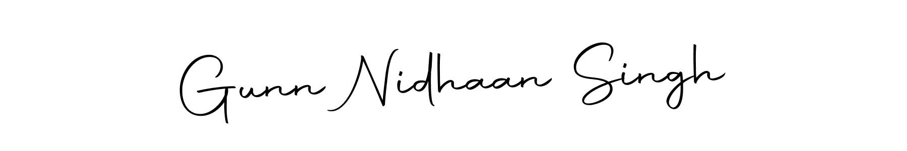 You should practise on your own different ways (Autography-DOLnW) to write your name (Gunn Nidhaan Singh) in signature. don't let someone else do it for you. Gunn Nidhaan Singh signature style 10 images and pictures png