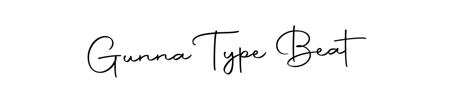 Design your own signature with our free online signature maker. With this signature software, you can create a handwritten (Autography-DOLnW) signature for name Gunna Type Beat. Gunna Type Beat signature style 10 images and pictures png