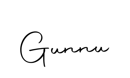 Make a beautiful signature design for name Gunnu. Use this online signature maker to create a handwritten signature for free. Gunnu signature style 10 images and pictures png