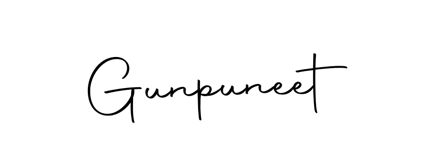 Make a beautiful signature design for name Gunpuneet. With this signature (Autography-DOLnW) style, you can create a handwritten signature for free. Gunpuneet signature style 10 images and pictures png