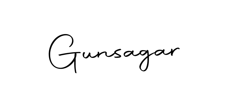Make a beautiful signature design for name Gunsagar. With this signature (Autography-DOLnW) style, you can create a handwritten signature for free. Gunsagar signature style 10 images and pictures png