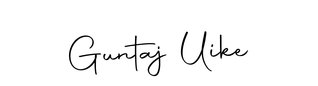 How to make Guntaj Uike signature? Autography-DOLnW is a professional autograph style. Create handwritten signature for Guntaj Uike name. Guntaj Uike signature style 10 images and pictures png