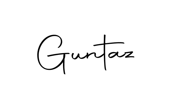 Design your own signature with our free online signature maker. With this signature software, you can create a handwritten (Autography-DOLnW) signature for name Guntaz. Guntaz signature style 10 images and pictures png