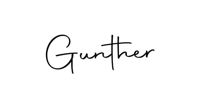 Make a beautiful signature design for name Gunther. With this signature (Autography-DOLnW) style, you can create a handwritten signature for free. Gunther signature style 10 images and pictures png