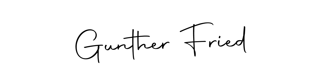 Autography-DOLnW is a professional signature style that is perfect for those who want to add a touch of class to their signature. It is also a great choice for those who want to make their signature more unique. Get Gunther Fried name to fancy signature for free. Gunther Fried signature style 10 images and pictures png