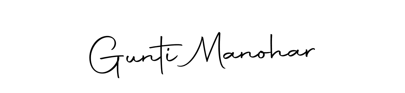 Also we have Gunti Manohar name is the best signature style. Create professional handwritten signature collection using Autography-DOLnW autograph style. Gunti Manohar signature style 10 images and pictures png