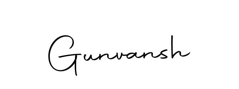 Create a beautiful signature design for name Gunvansh. With this signature (Autography-DOLnW) fonts, you can make a handwritten signature for free. Gunvansh signature style 10 images and pictures png