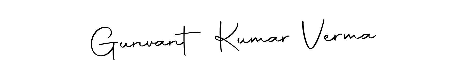 Make a short Gunvant Kumar Verma signature style. Manage your documents anywhere anytime using Autography-DOLnW. Create and add eSignatures, submit forms, share and send files easily. Gunvant Kumar Verma signature style 10 images and pictures png
