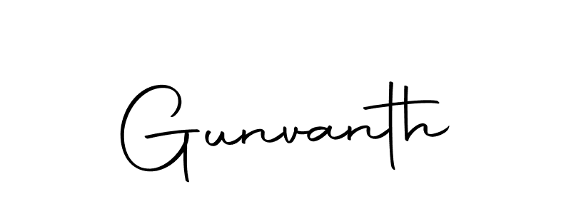 Use a signature maker to create a handwritten signature online. With this signature software, you can design (Autography-DOLnW) your own signature for name Gunvanth. Gunvanth signature style 10 images and pictures png