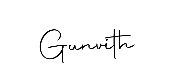 Also we have Gunvith name is the best signature style. Create professional handwritten signature collection using Autography-DOLnW autograph style. Gunvith signature style 10 images and pictures png