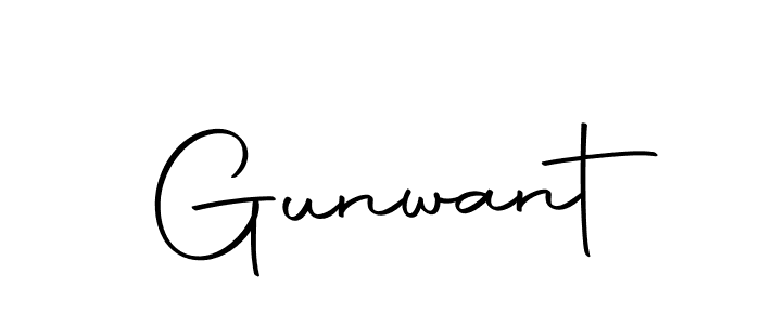 Make a beautiful signature design for name Gunwant. Use this online signature maker to create a handwritten signature for free. Gunwant signature style 10 images and pictures png