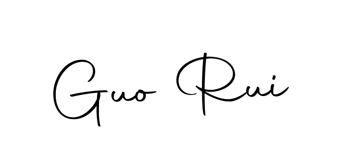 Design your own signature with our free online signature maker. With this signature software, you can create a handwritten (Autography-DOLnW) signature for name Guo Rui. Guo Rui signature style 10 images and pictures png