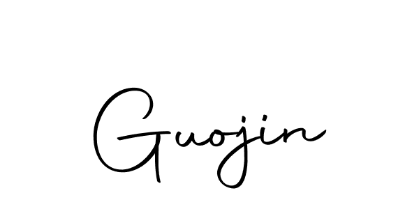 You should practise on your own different ways (Autography-DOLnW) to write your name (Guojin) in signature. don't let someone else do it for you. Guojin signature style 10 images and pictures png