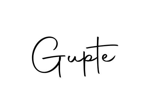 You should practise on your own different ways (Autography-DOLnW) to write your name (Gupte) in signature. don't let someone else do it for you. Gupte signature style 10 images and pictures png