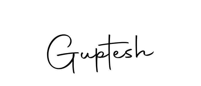 The best way (Autography-DOLnW) to make a short signature is to pick only two or three words in your name. The name Guptesh include a total of six letters. For converting this name. Guptesh signature style 10 images and pictures png