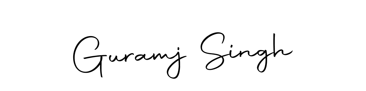 Make a beautiful signature design for name Guramj Singh. With this signature (Autography-DOLnW) style, you can create a handwritten signature for free. Guramj Singh signature style 10 images and pictures png