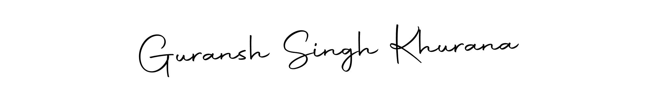 Create a beautiful signature design for name Guransh Singh Khurana. With this signature (Autography-DOLnW) fonts, you can make a handwritten signature for free. Guransh Singh Khurana signature style 10 images and pictures png