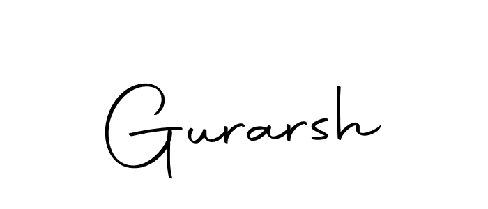 You can use this online signature creator to create a handwritten signature for the name Gurarsh. This is the best online autograph maker. Gurarsh signature style 10 images and pictures png