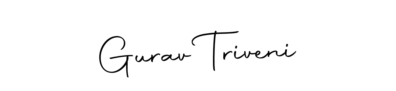 Create a beautiful signature design for name Gurav Triveni. With this signature (Autography-DOLnW) fonts, you can make a handwritten signature for free. Gurav Triveni signature style 10 images and pictures png