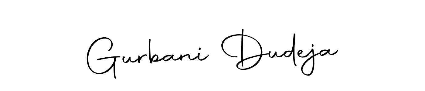 Design your own signature with our free online signature maker. With this signature software, you can create a handwritten (Autography-DOLnW) signature for name Gurbani Dudeja. Gurbani Dudeja signature style 10 images and pictures png