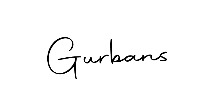 Make a beautiful signature design for name Gurbans. Use this online signature maker to create a handwritten signature for free. Gurbans signature style 10 images and pictures png