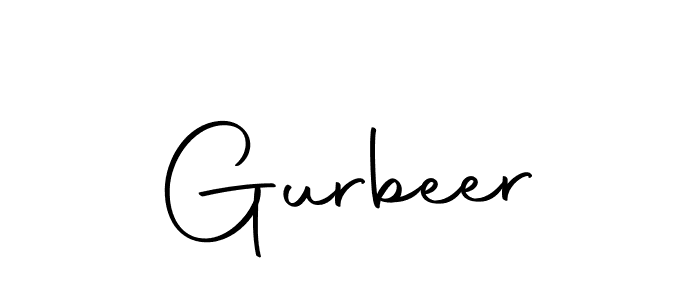 Make a beautiful signature design for name Gurbeer. With this signature (Autography-DOLnW) style, you can create a handwritten signature for free. Gurbeer signature style 10 images and pictures png