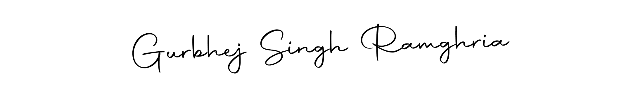 Create a beautiful signature design for name Gurbhej Singh Ramghria. With this signature (Autography-DOLnW) fonts, you can make a handwritten signature for free. Gurbhej Singh Ramghria signature style 10 images and pictures png