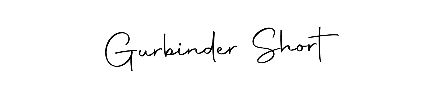 Gurbinder Short stylish signature style. Best Handwritten Sign (Autography-DOLnW) for my name. Handwritten Signature Collection Ideas for my name Gurbinder Short. Gurbinder Short signature style 10 images and pictures png