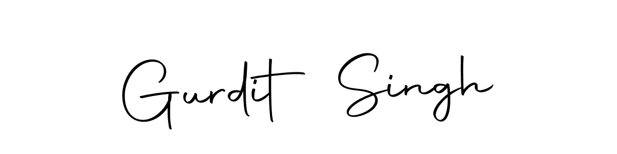 Design your own signature with our free online signature maker. With this signature software, you can create a handwritten (Autography-DOLnW) signature for name Gurdit Singh. Gurdit Singh signature style 10 images and pictures png