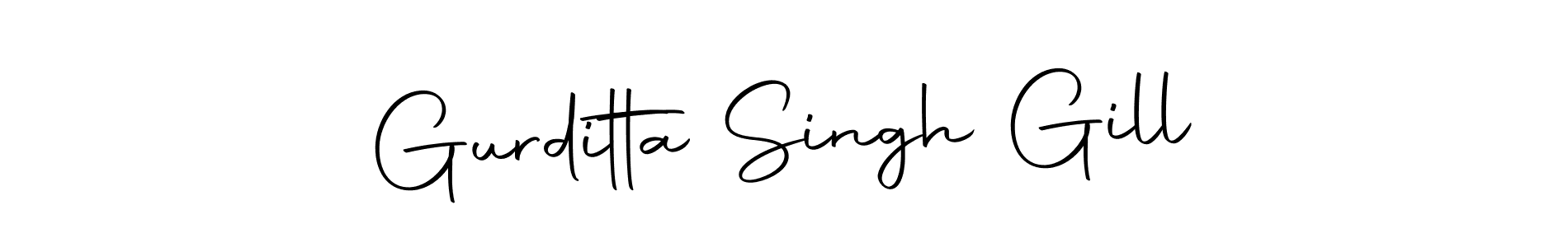 Gurditta Singh Gill stylish signature style. Best Handwritten Sign (Autography-DOLnW) for my name. Handwritten Signature Collection Ideas for my name Gurditta Singh Gill. Gurditta Singh Gill signature style 10 images and pictures png