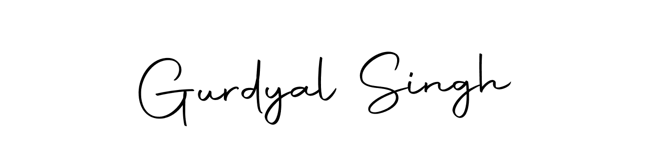 How to make Gurdyal Singh name signature. Use Autography-DOLnW style for creating short signs online. This is the latest handwritten sign. Gurdyal Singh signature style 10 images and pictures png