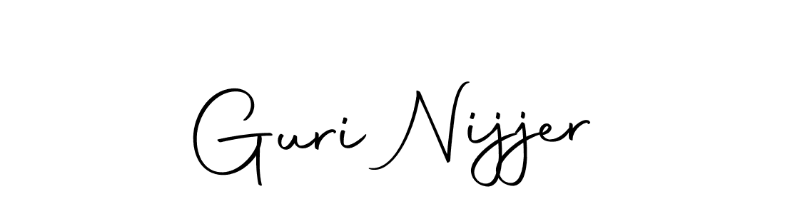 How to make Guri Nijjer name signature. Use Autography-DOLnW style for creating short signs online. This is the latest handwritten sign. Guri Nijjer signature style 10 images and pictures png