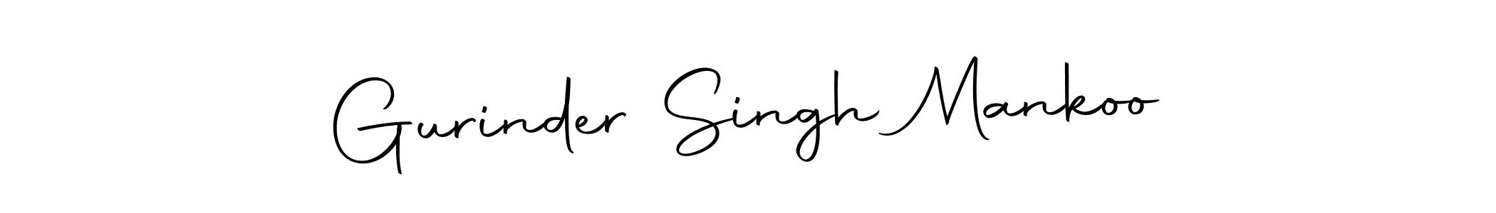 Create a beautiful signature design for name Gurinder Singh Mankoo. With this signature (Autography-DOLnW) fonts, you can make a handwritten signature for free. Gurinder Singh Mankoo signature style 10 images and pictures png