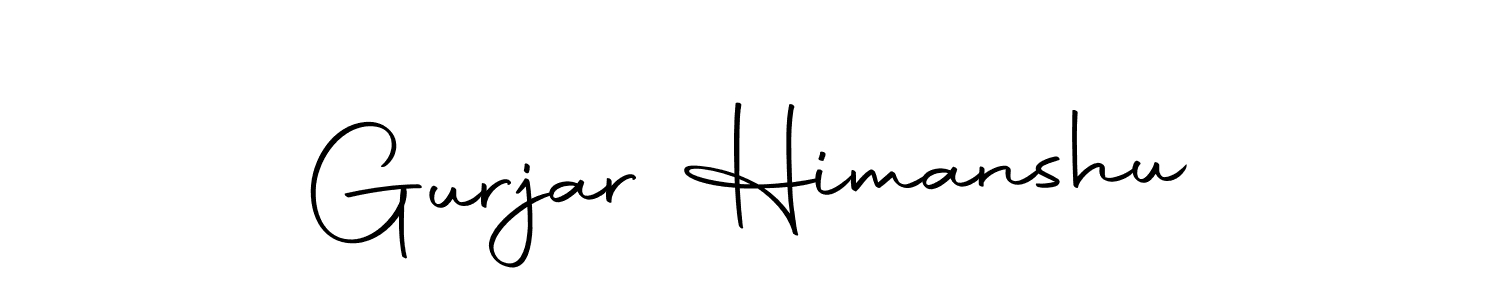 Also we have Gurjar Himanshu name is the best signature style. Create professional handwritten signature collection using Autography-DOLnW autograph style. Gurjar Himanshu signature style 10 images and pictures png