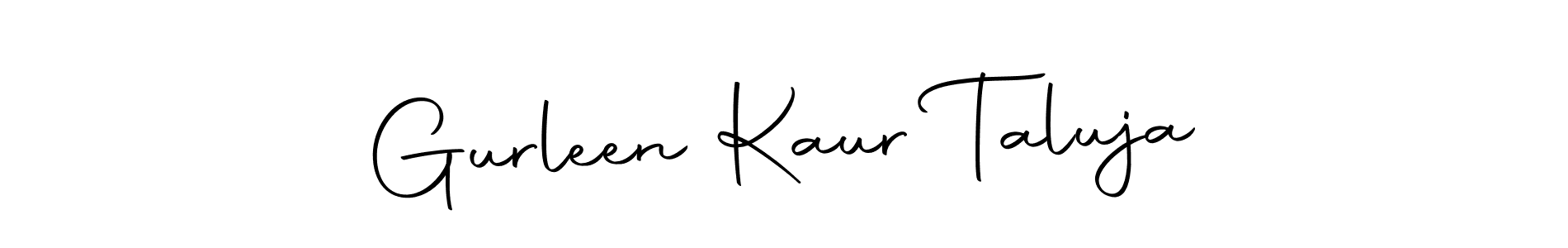 Also we have Gurleen Kaur Taluja name is the best signature style. Create professional handwritten signature collection using Autography-DOLnW autograph style. Gurleen Kaur Taluja signature style 10 images and pictures png