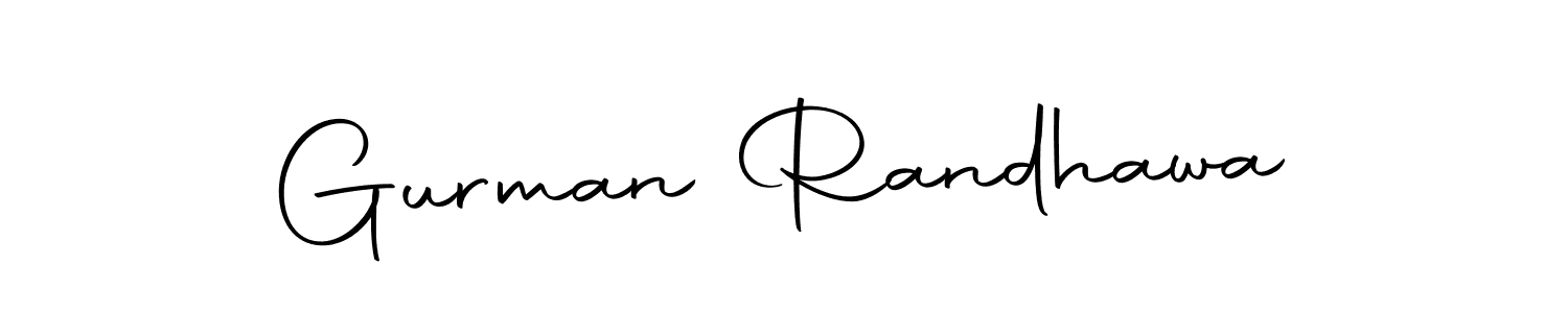 Create a beautiful signature design for name Gurman Randhawa. With this signature (Autography-DOLnW) fonts, you can make a handwritten signature for free. Gurman Randhawa signature style 10 images and pictures png