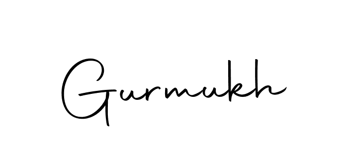 Design your own signature with our free online signature maker. With this signature software, you can create a handwritten (Autography-DOLnW) signature for name Gurmukh. Gurmukh signature style 10 images and pictures png
