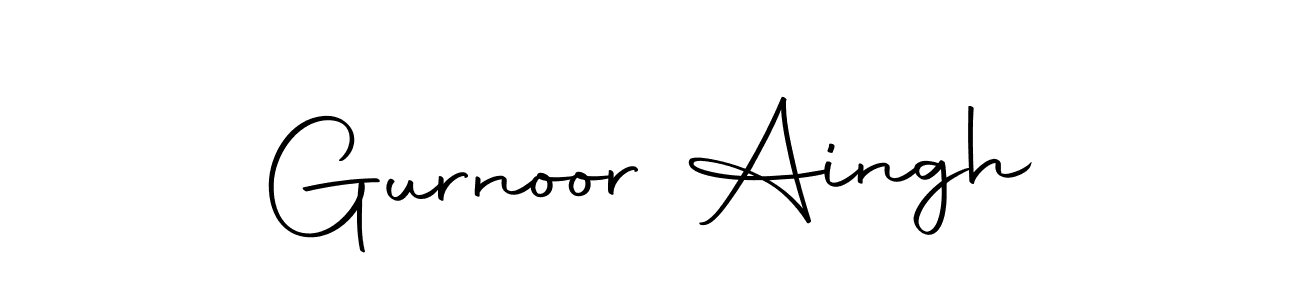 How to make Gurnoor Aingh signature? Autography-DOLnW is a professional autograph style. Create handwritten signature for Gurnoor Aingh name. Gurnoor Aingh signature style 10 images and pictures png