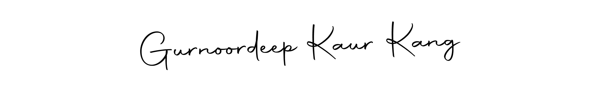How to make Gurnoordeep Kaur Kang name signature. Use Autography-DOLnW style for creating short signs online. This is the latest handwritten sign. Gurnoordeep Kaur Kang signature style 10 images and pictures png
