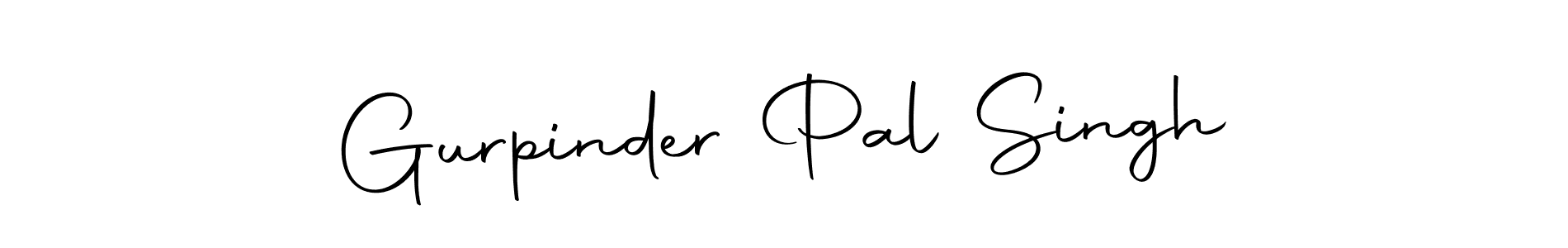 How to make Gurpinder Pal Singh name signature. Use Autography-DOLnW style for creating short signs online. This is the latest handwritten sign. Gurpinder Pal Singh signature style 10 images and pictures png