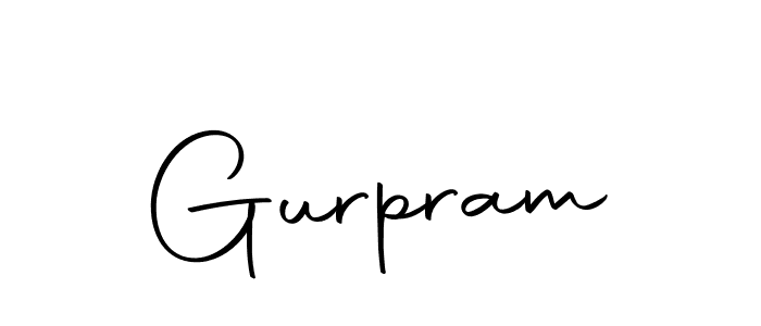 How to make Gurpram name signature. Use Autography-DOLnW style for creating short signs online. This is the latest handwritten sign. Gurpram signature style 10 images and pictures png