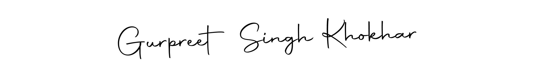 Use a signature maker to create a handwritten signature online. With this signature software, you can design (Autography-DOLnW) your own signature for name Gurpreet Singh Khokhar. Gurpreet Singh Khokhar signature style 10 images and pictures png