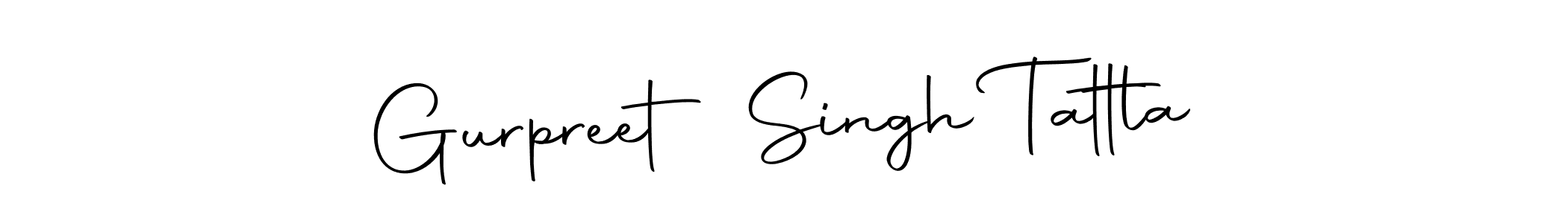 How to make Gurpreet Singh Tattla name signature. Use Autography-DOLnW style for creating short signs online. This is the latest handwritten sign. Gurpreet Singh Tattla signature style 10 images and pictures png