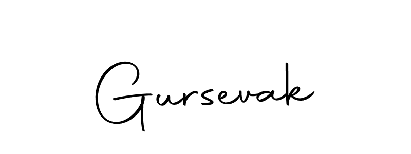 Make a beautiful signature design for name Gursevak. Use this online signature maker to create a handwritten signature for free. Gursevak signature style 10 images and pictures png