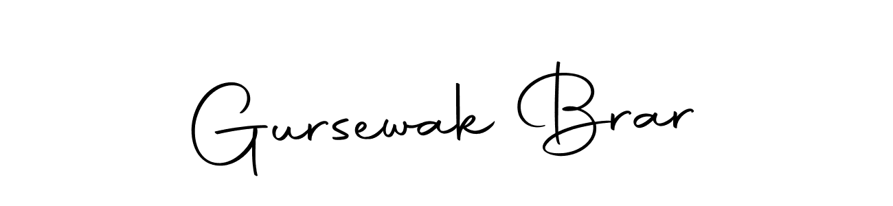 Create a beautiful signature design for name Gursewak Brar. With this signature (Autography-DOLnW) fonts, you can make a handwritten signature for free. Gursewak Brar signature style 10 images and pictures png