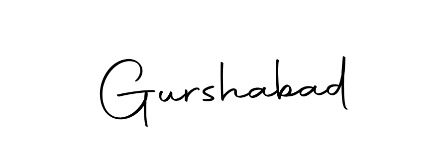 Make a beautiful signature design for name Gurshabad. With this signature (Autography-DOLnW) style, you can create a handwritten signature for free. Gurshabad signature style 10 images and pictures png